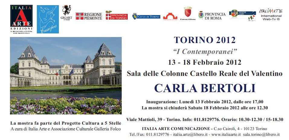 Invito 'I Contemporanei' Torino - Anno 2012